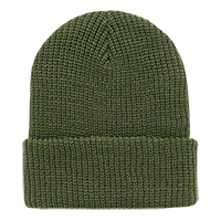 DECKY CLASSIC GI Watch Cap Cuffed Knit Beanie, Black | 600-BLK