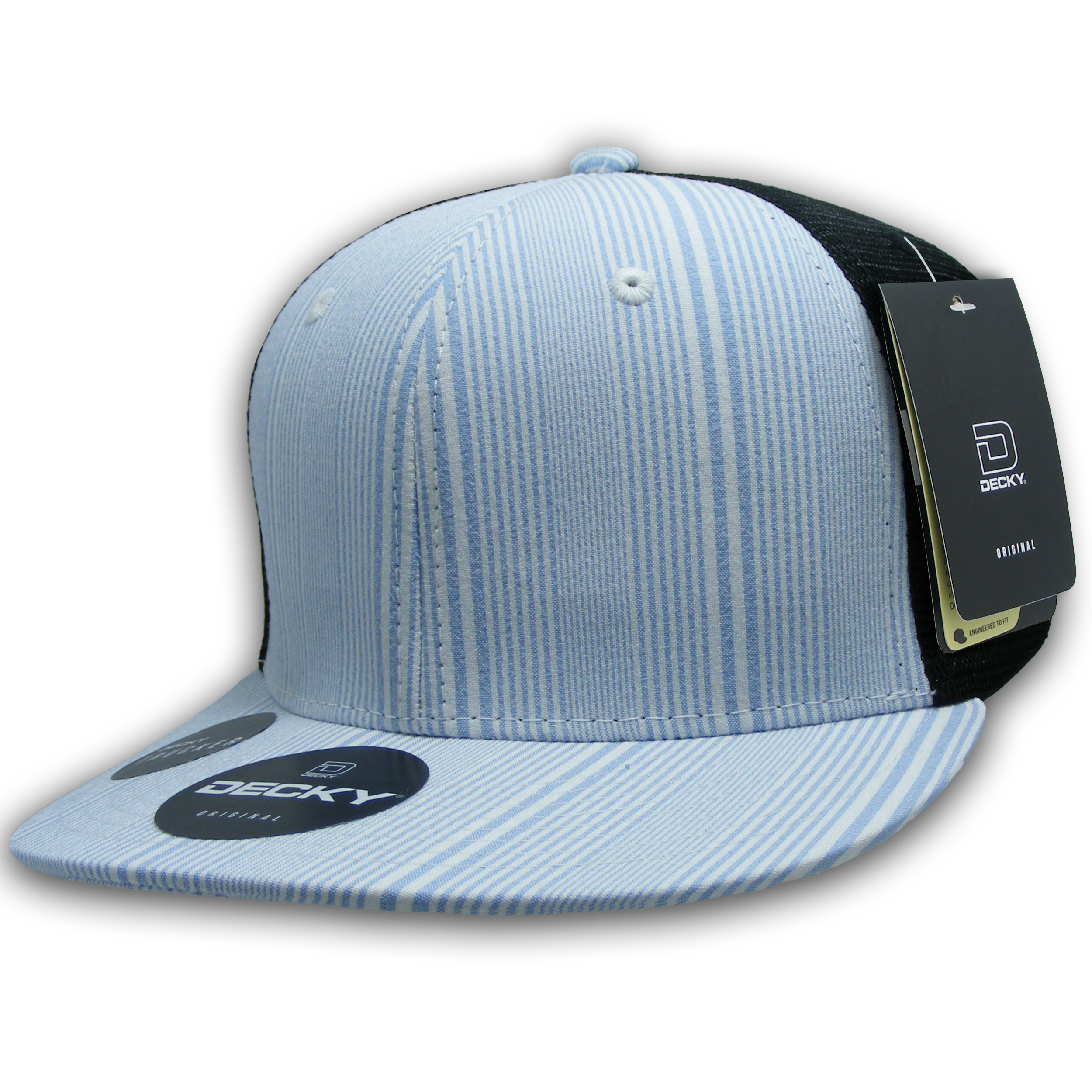 DECKY 6016 6-Panel High Profile Structured Plaid Trucker Hat