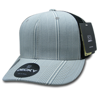 DECKY 6018 6-Panel Mid Profile Structured Plaid Trucker Hat