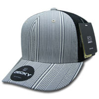 DECKY 6018 6-Panel Mid Profile Structured Plaid Trucker Hat