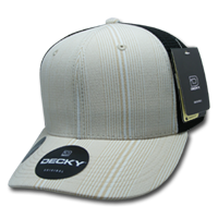 DECKY 6018 6-Panel Mid Profile Structured Plaid Trucker Hat