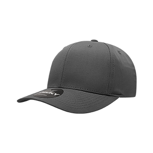 Decky 6022 6-Panel Mid Profile Structured Cotton Blend Cap, Black