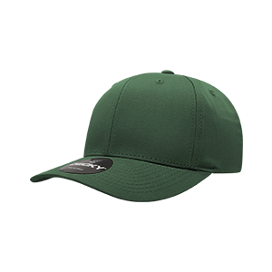 Decky 6022 6-Panel Mid Profile Structured Cotton Blend Cap, Black