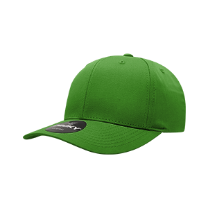 Decky 6022 6-Panel Mid Profile Structured Cotton Blend Cap, Black
