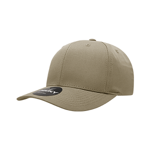 Decky 6022 6-Panel Mid Profile Structured Cotton Blend Cap, Black