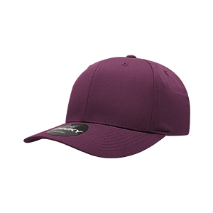 Decky 6022 6-Panel Mid Profile Structured Cotton Blend Cap, Black