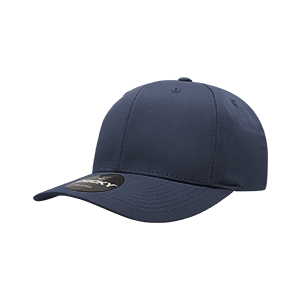 Decky 6022 6-Panel Mid Profile Structured Cotton Blend Cap, Black