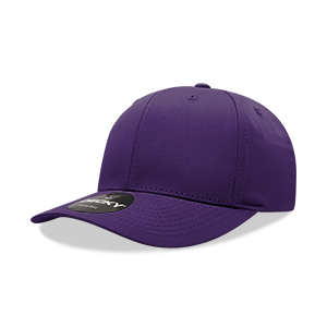 Decky 6022 6-Panel Mid Profile Structured Cotton Blend Cap, Black