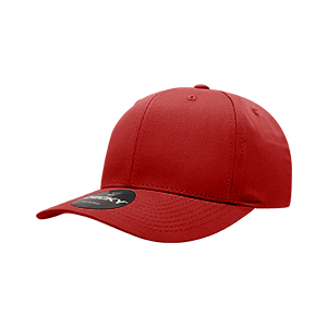 Decky 6022 6-Panel Mid Profile Structured Cotton Blend Cap, Black