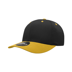 Decky 6022 6-Panel Mid Profile Structured Cotton Blend Cap, Black