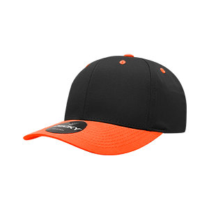 Decky 6022 6-Panel Mid Profile Structured Cotton Blend Cap, Black