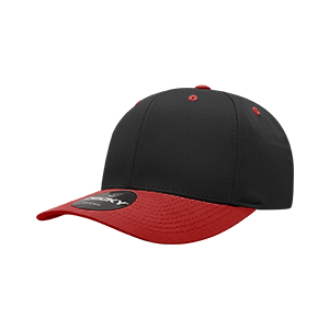 Decky 6022 6-Panel Mid Profile Structured Cotton Blend Cap, Black