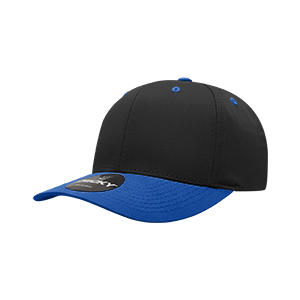 Decky 6022 6-Panel Mid Profile Structured Cotton Blend Cap, Black