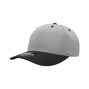Decky 6022 6-Panel Mid Profile Structured Cotton Blend Cap, Black