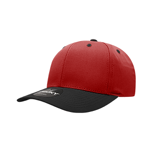 Decky 6022 6-Panel Mid Profile Structured Cotton Blend Cap, Black