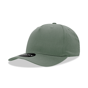Decky 6024 5-Panel Mid Profile Structured Cotton Blend Cap