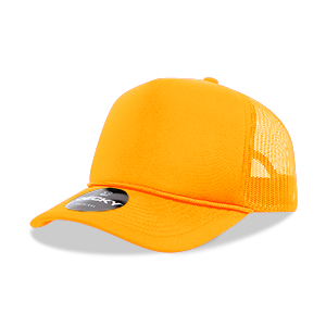 DECKY CLASSIC 6025 Mid Profile 5-Panel Foam Trucker Hat, Black | 6025-1BLK
