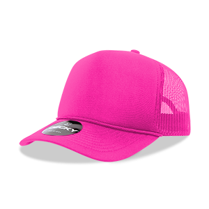 DECKY CLASSIC 6025 Mid Profile 5-Panel Foam Trucker Hat, Black | 6025-1BLK
