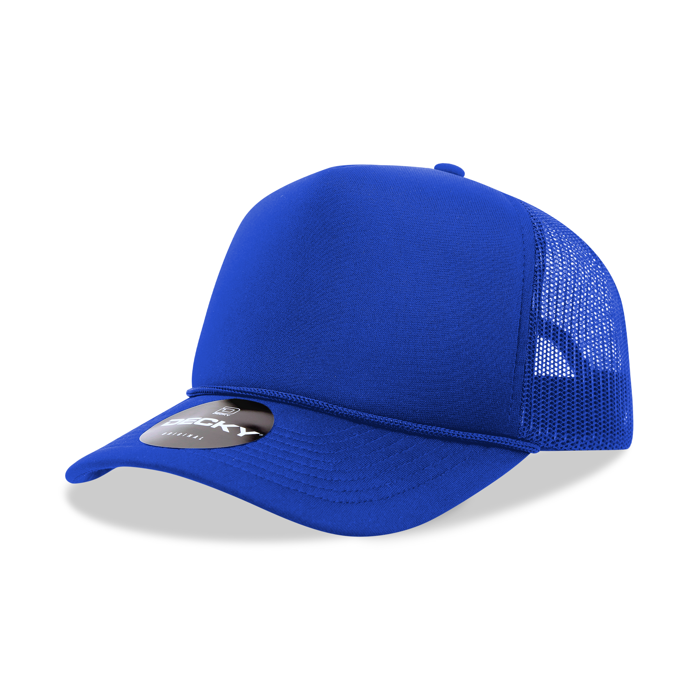 DECKY CLASSIC 6025 Mid Profile 5-Panel Foam Trucker Hat, Black | 6025-1BLK