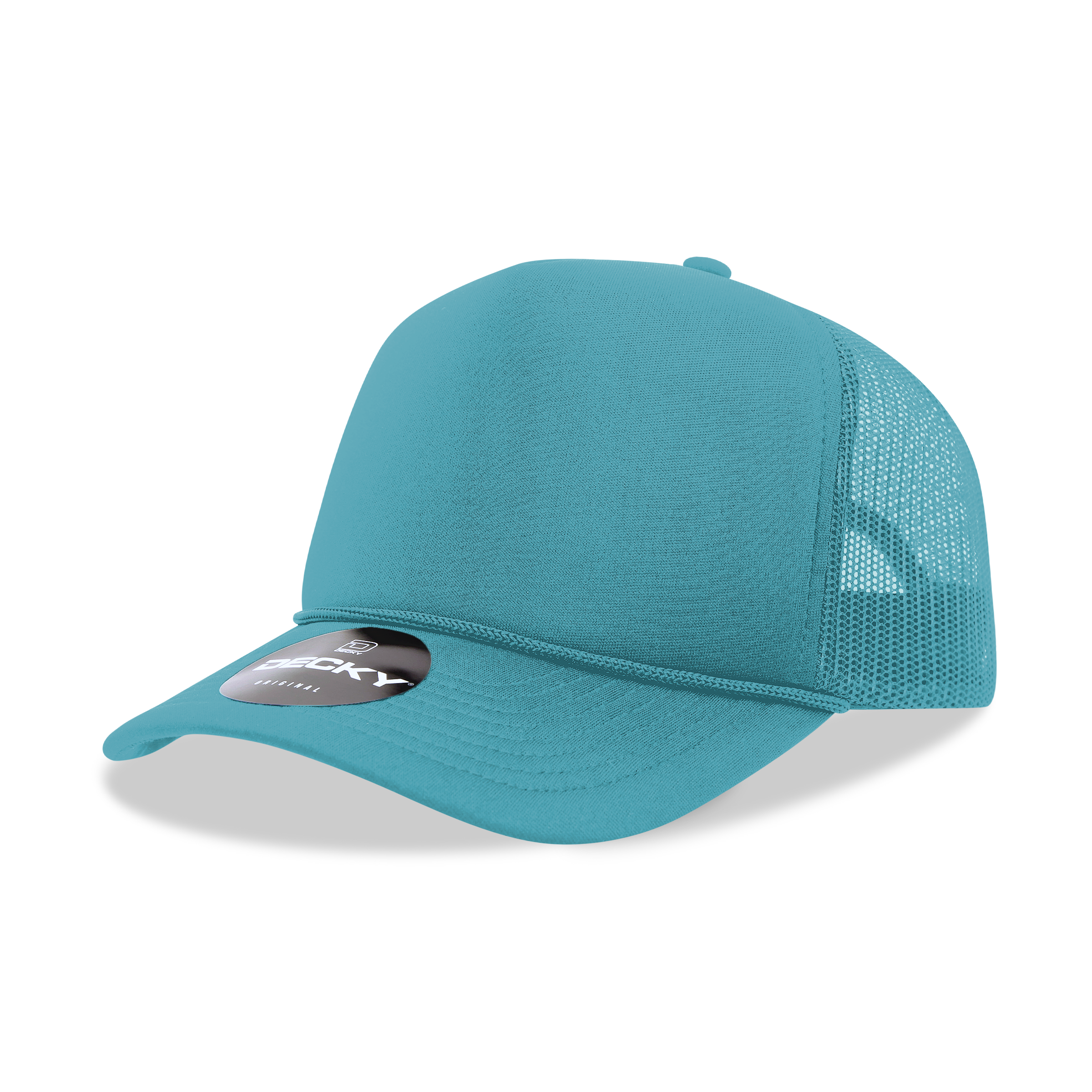 DECKY CLASSIC 6025 Mid Profile 5-Panel Foam Trucker Hat, Black | 6025-1BLK