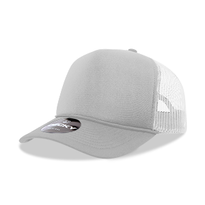 DECKY CLASSIC 6025 Mid Profile 5-Panel Foam Trucker Hat, Black | 6025-1BLK