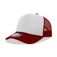 DECKY CLASSIC 6025 Mid Profile 5-Panel Foam Trucker Hat, Black | 6025-1BLK