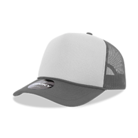 DECKY CLASSIC 6025 Mid Profile 5-Panel Foam Trucker Hat, Black | 6025-1BLK