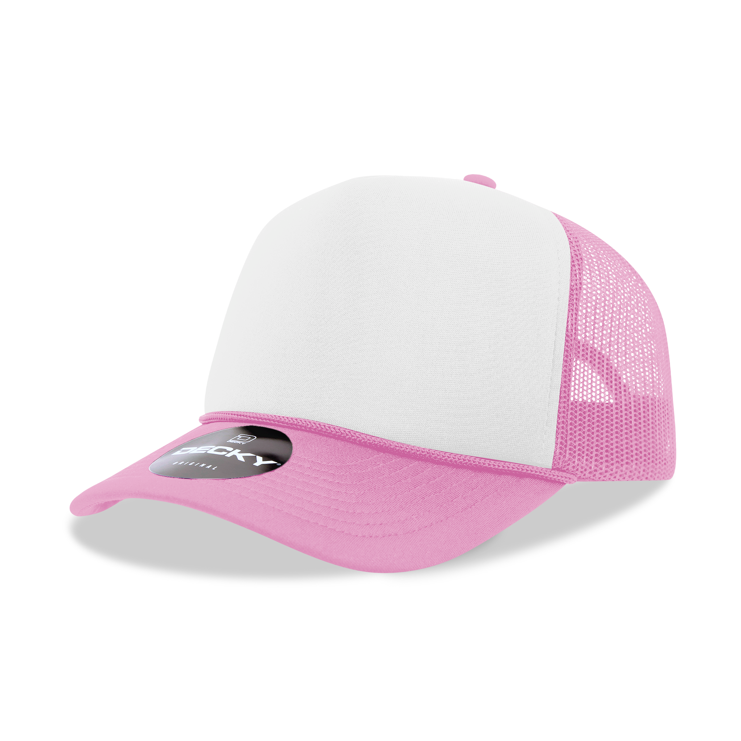 DECKY CLASSIC 6025 Mid Profile 5-Panel Foam Trucker Hat, Black | 6025-1BLK