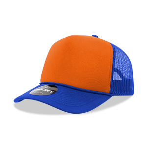 DECKY CLASSIC 6025 Mid Profile 5-Panel Foam Trucker Hat, Black | 6025-1BLK