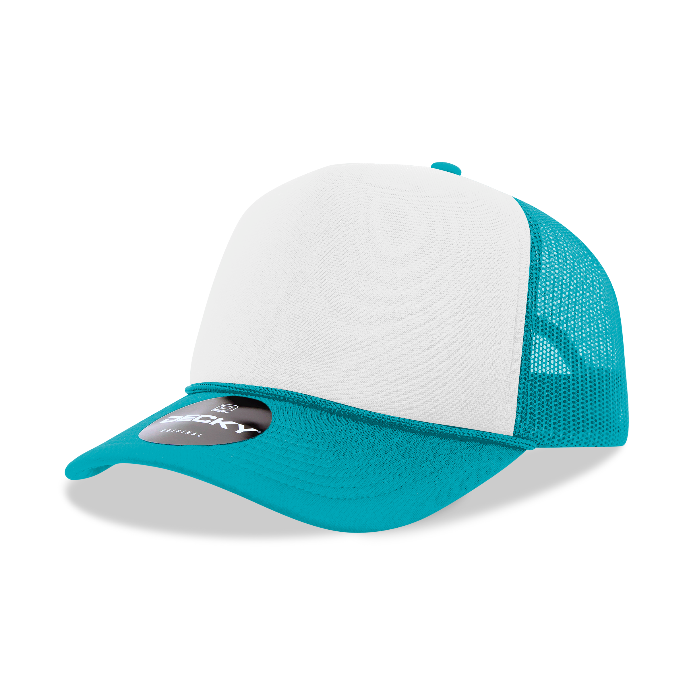 DECKY CLASSIC 6025 Mid Profile 5-Panel Foam Trucker Hat, Black | 6025-1BLK