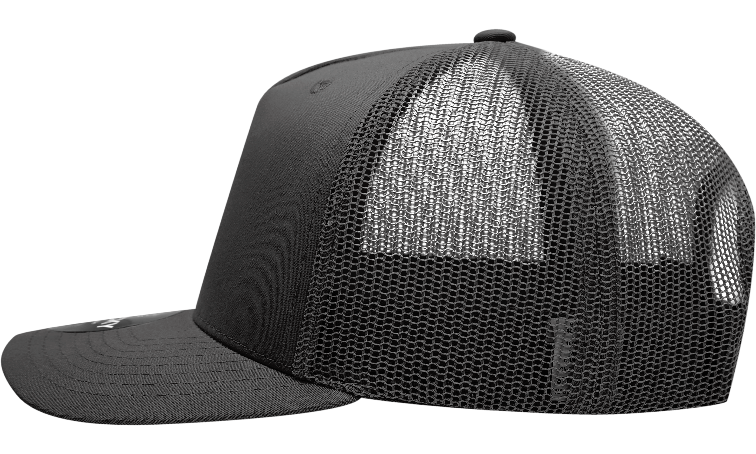 Decky 6030 5-Panel Mid Profile Structured Cotton Blend Trucker Hat