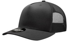 Decky 6030 5-Panel Mid Profile Structured Cotton Blend Trucker Hat