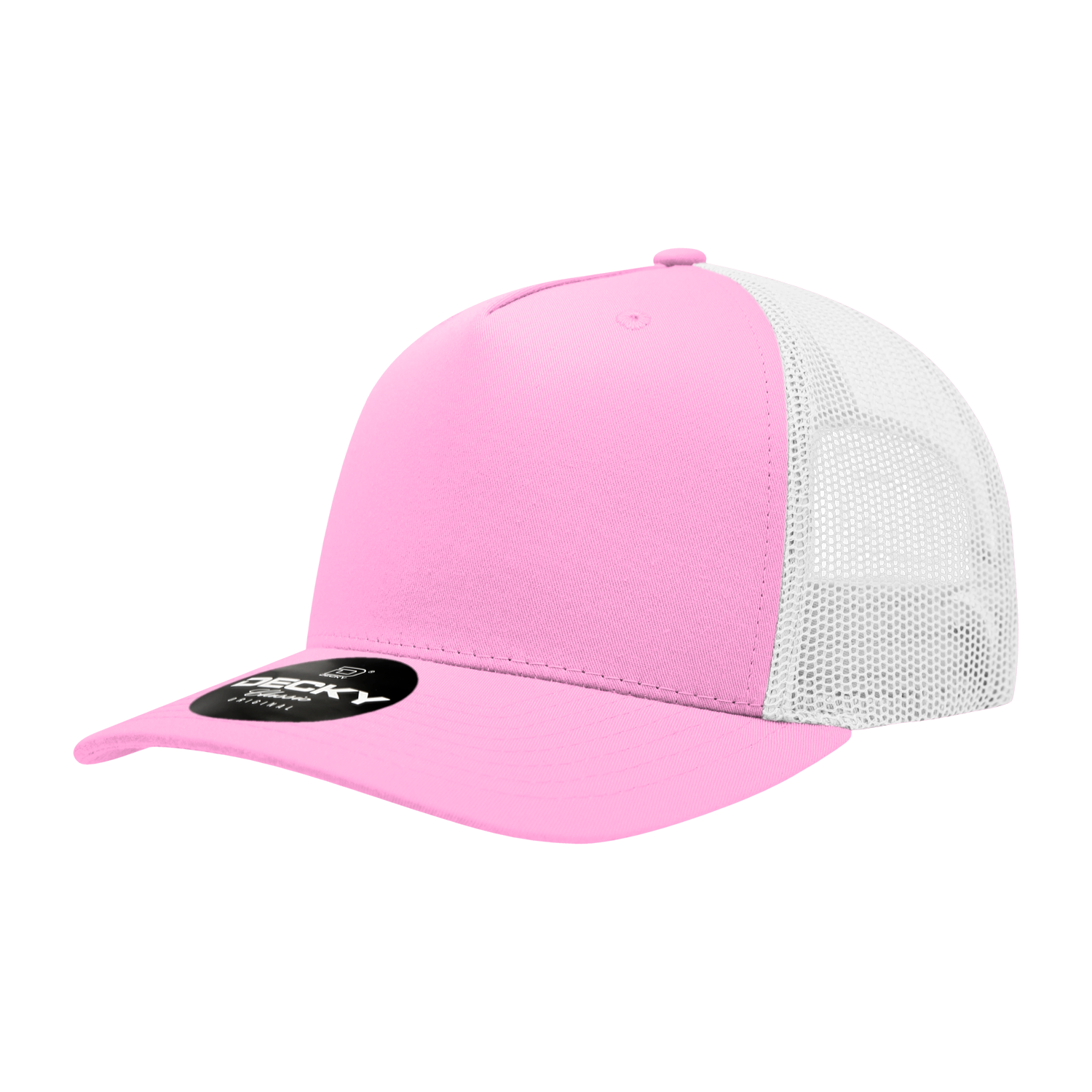 Decky 6030 5-Panel Mid Profile Structured Cotton Blend Trucker Hat
