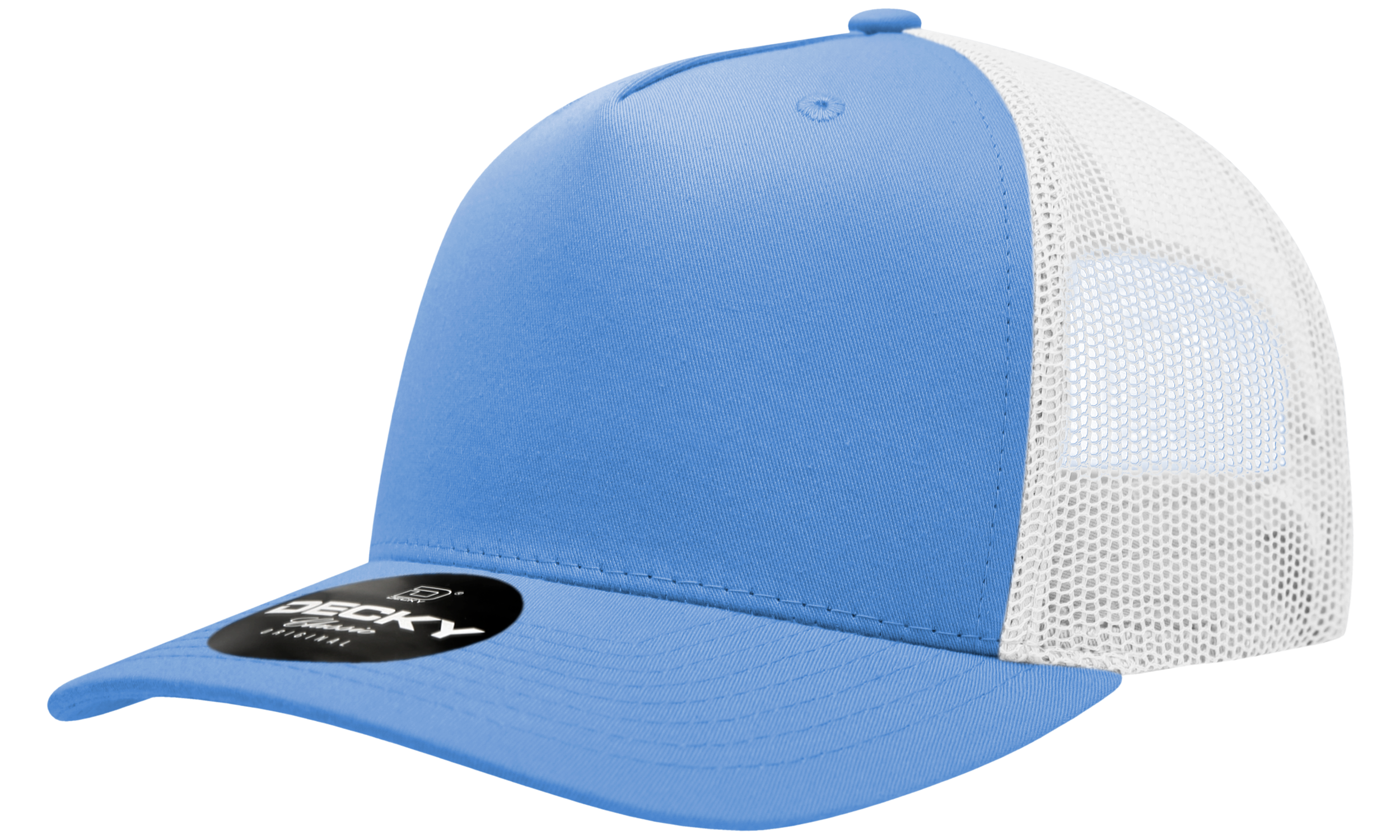 Decky 6030 5-Panel Mid Profile Structured Cotton Blend Trucker Hat