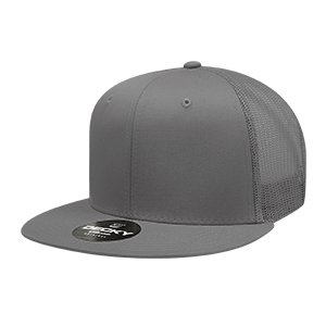Decky 6033 6-Panel High Profile Structured Cotton Blend Trucker Hat