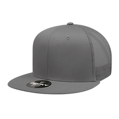 Decky 6033 6-Panel High Profile Structured Cotton Blend Trucker Hat