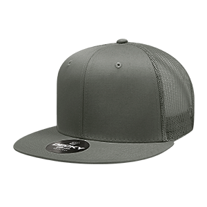 Decky 6033 6-Panel High Profile Structured Cotton Blend Trucker Hat
