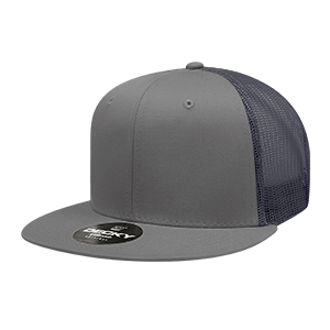 Decky 6033 6-Panel High Profile Structured Cotton Blend Trucker Hat