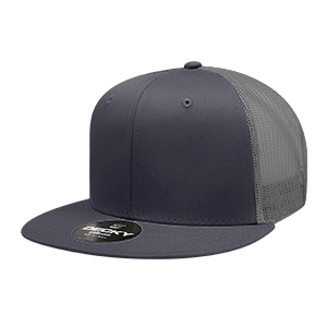Decky 6033 6-Panel High Profile Structured Cotton Blend Trucker Hat
