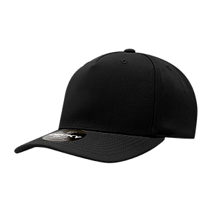 Decky 6038 Classic 5-Panel Mid Profile Structured Polyester Cap, Plastic Snapback