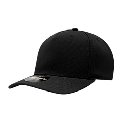 Decky 6038 Classic 5-Panel Mid Profile Structured Polyester Cap, Plastic Snapback