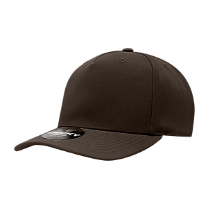 Decky 6038 Classic 5-Panel Mid Profile Structured Polyester Cap, Plastic Snapback