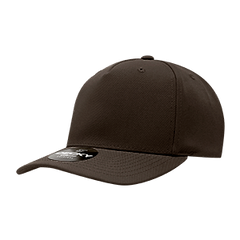 Decky 6038 Classic 5-Panel Mid Profile Structured Polyester Cap, Plastic Snapback