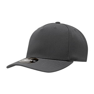 Decky 6038 Classic 5-Panel Mid Profile Structured Polyester Cap, Plastic Snapback