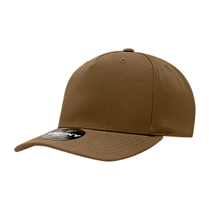 Decky 6038 Classic 5-Panel Mid Profile Structured Polyester Cap, Plastic Snapback