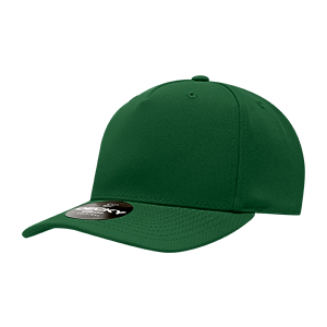 Decky 6038 Classic 5-Panel Mid Profile Structured Polyester Cap, Plastic Snapback
