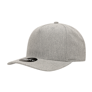 Decky 6038 Classic 5-Panel Mid Profile Structured Polyester Cap, Plastic Snapback