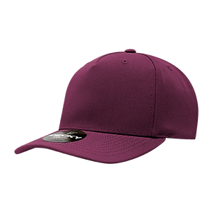Decky 6038 Classic 5-Panel Mid Profile Structured Polyester Cap, Plastic Snapback