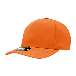 Decky 6038 Classic 5-Panel Mid Profile Structured Polyester Cap, Plastic Snapback