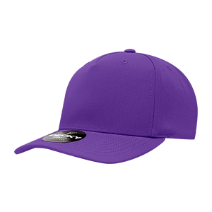 Decky 6038 Classic 5-Panel Mid Profile Structured Polyester Cap, Plastic Snapback